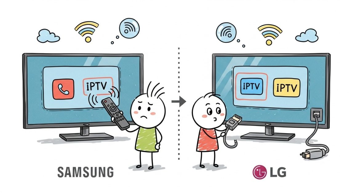 Modifier les setting iptv sur Samsung and LG