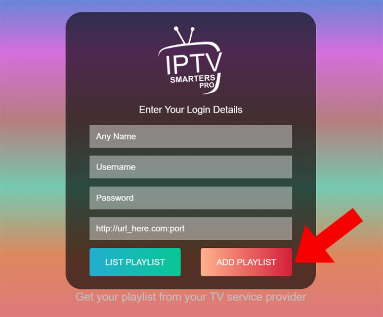 Configurer IPTV Smarters Pro
