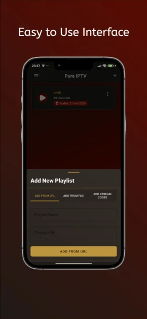 PUREIPTV comment ajouter code iptv